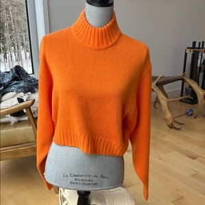 Wilfred Bright Orange Turtleneck Sweater